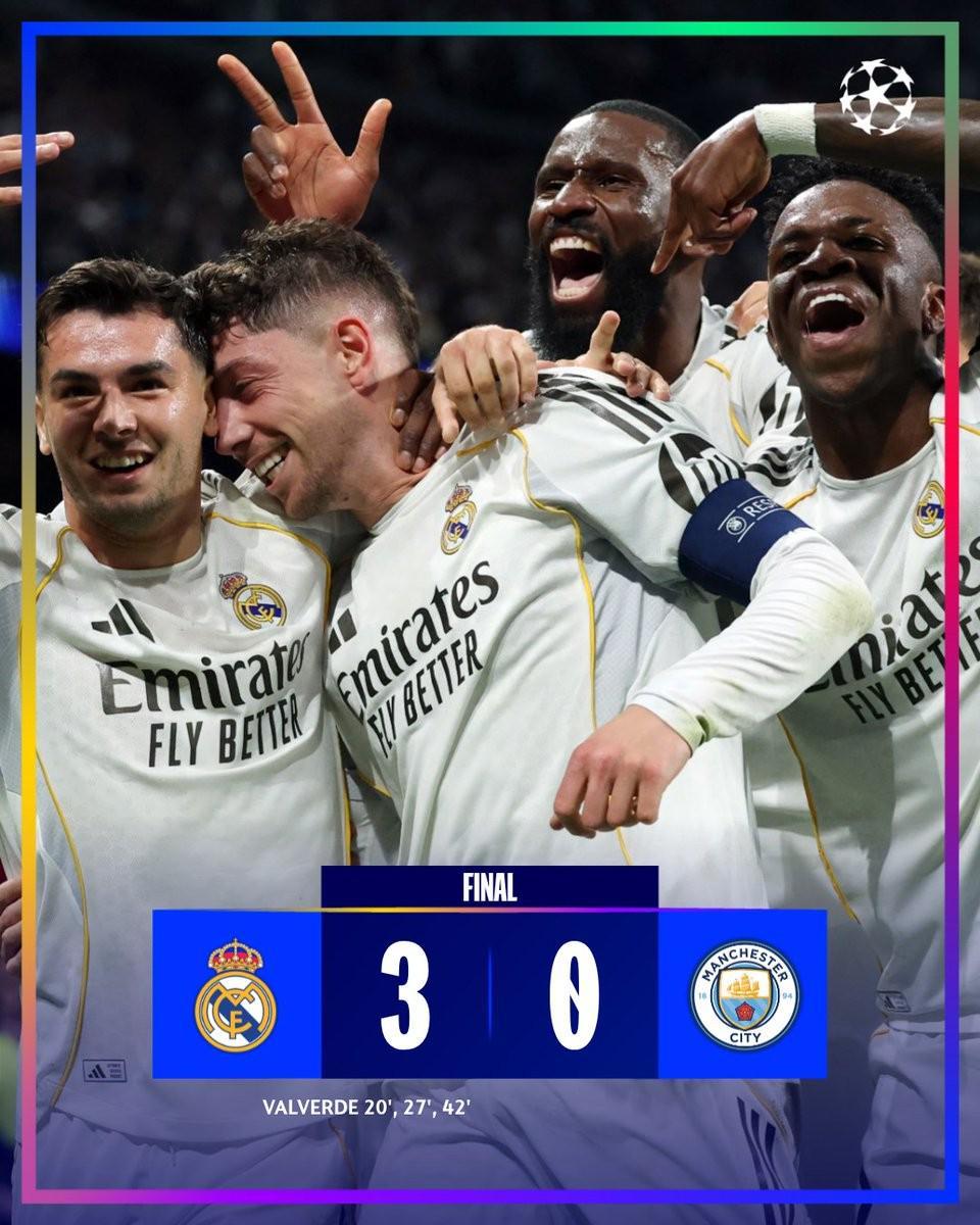 稳了?皇马此前35次欧战淘汰赛首回合净胜3+球全部晋级